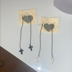 Brandy Melville Cross Earings